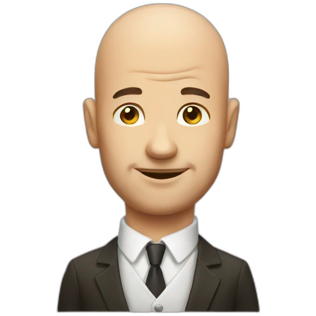 bald man cigar emoji