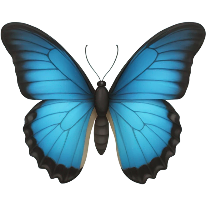 blue butterfly emoji
