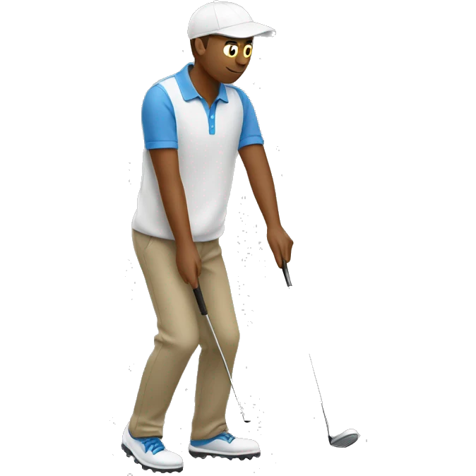 Guy golfing  emoji