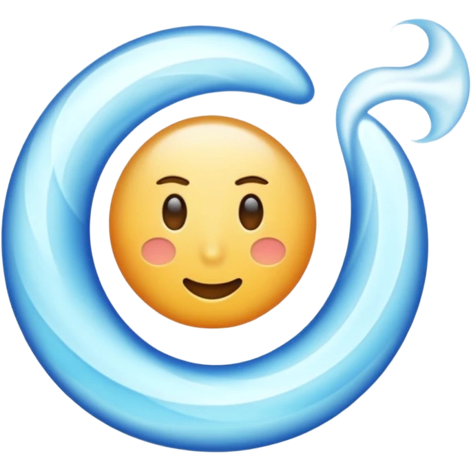 air symbol blow emoji