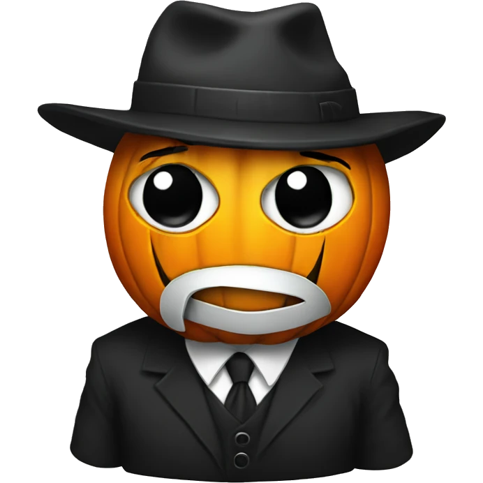 gangster pumpkin emoji
