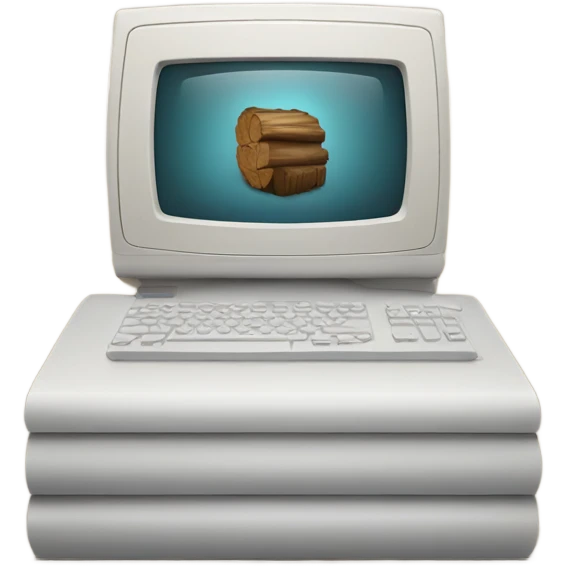 computer with log in screen emoji