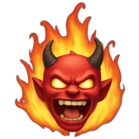 demon fire emoji