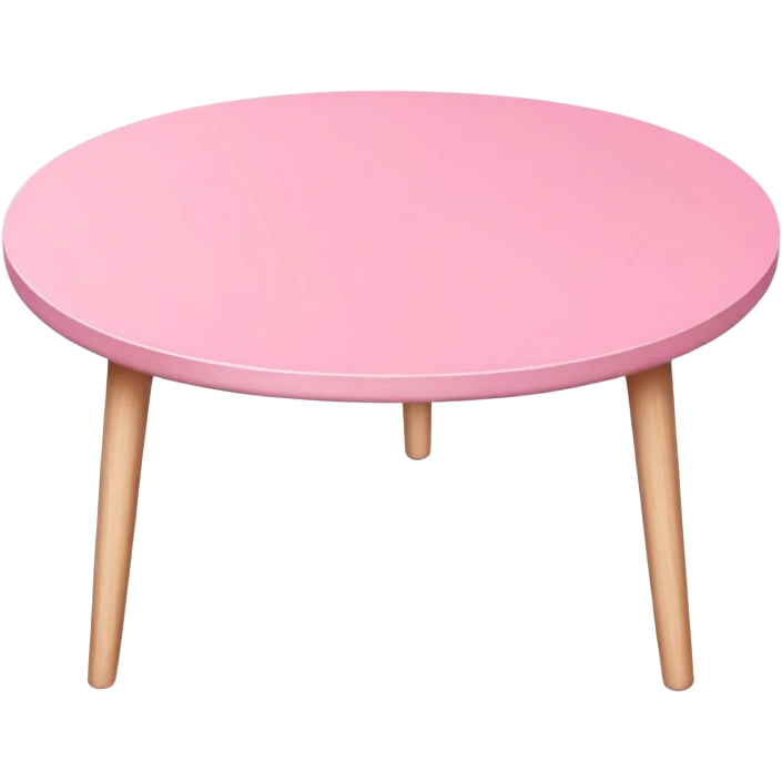 pink scandinavian table emoji