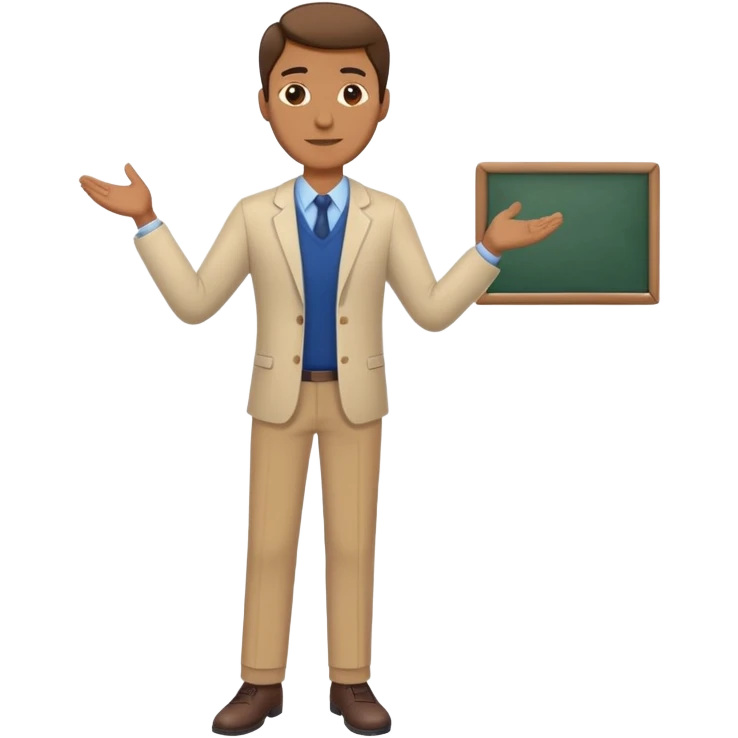 male teacher full body  emoji