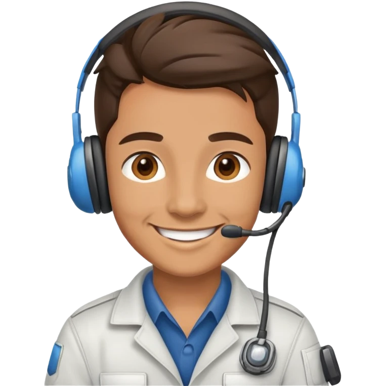 Happy aviation mechanic profile picture  emoji