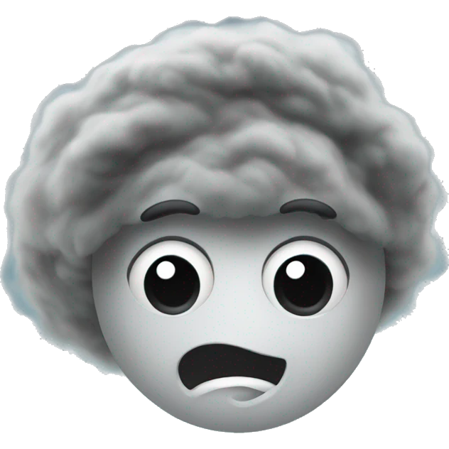 Hurricane. It's got a crazy face on it emoji