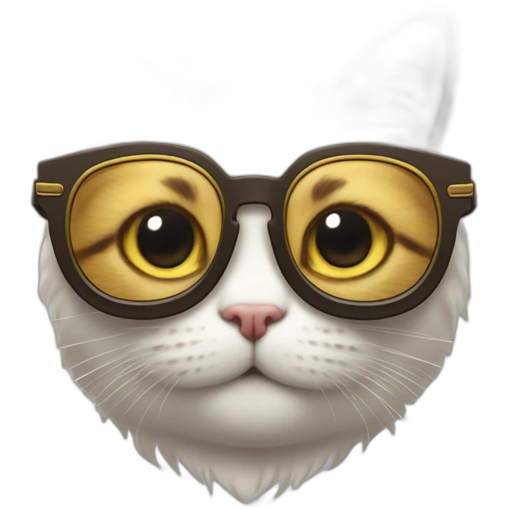 Un chat qui a des lunettes de soleil et une ceinture  emoji