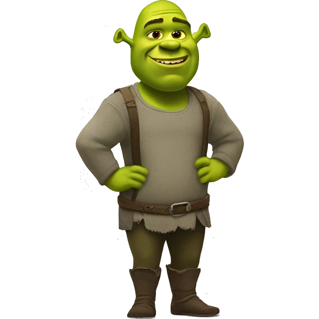 shrek but he has to go to the bathroom emoji