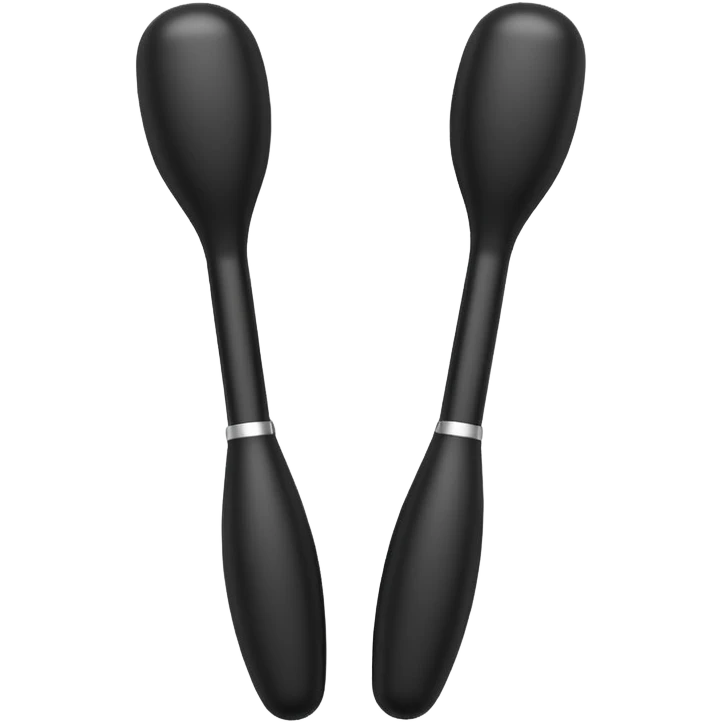 two black massage vibrating wands  emoji