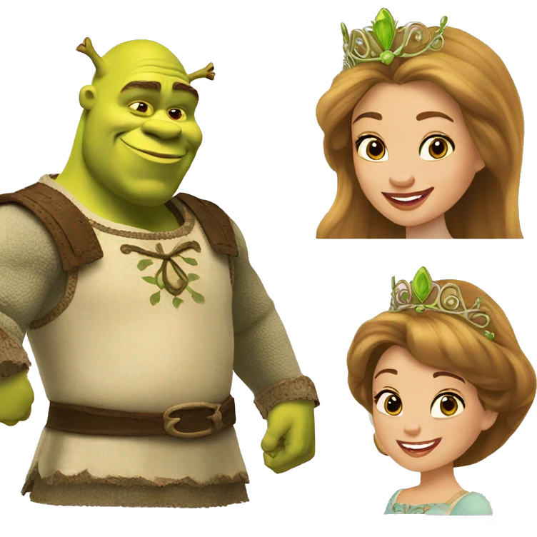 Shrek en princesse emoji