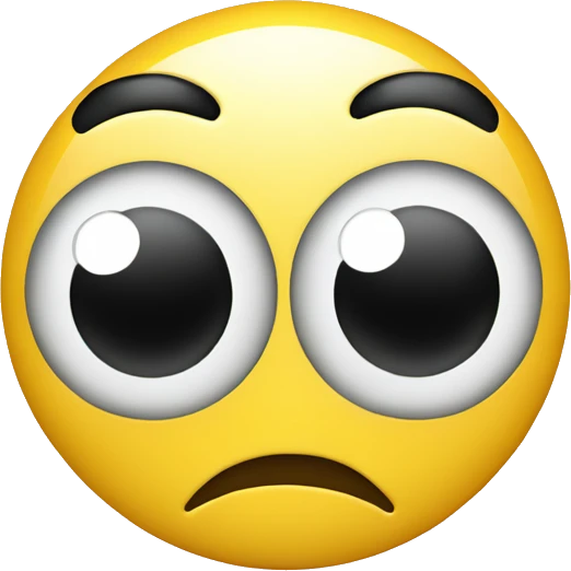 Rolling eyes face emoji hiding behind a forced smiley face  emoji