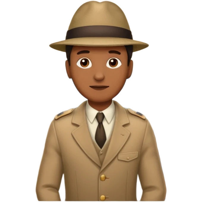 Visage homme créole réunionnais avec chapeau arrive avion emoji