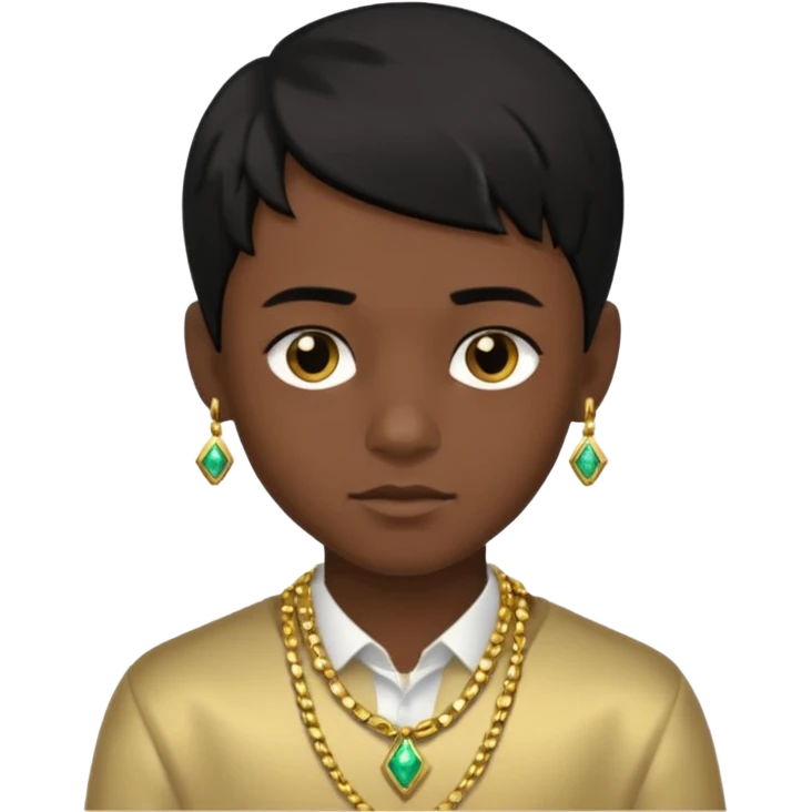 Has un chico con mucha plata y que tenga pelo negro emoji