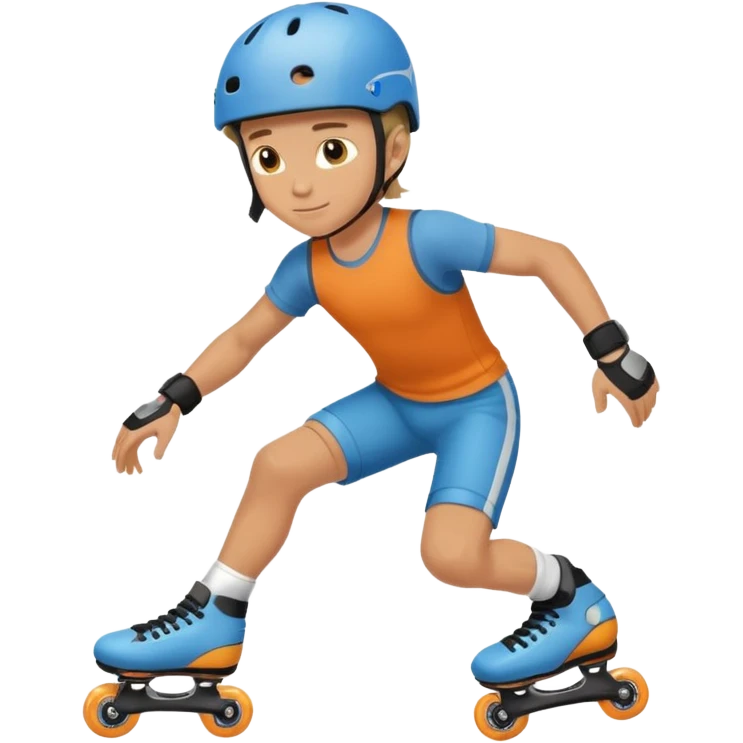 Roller blading boy emoji