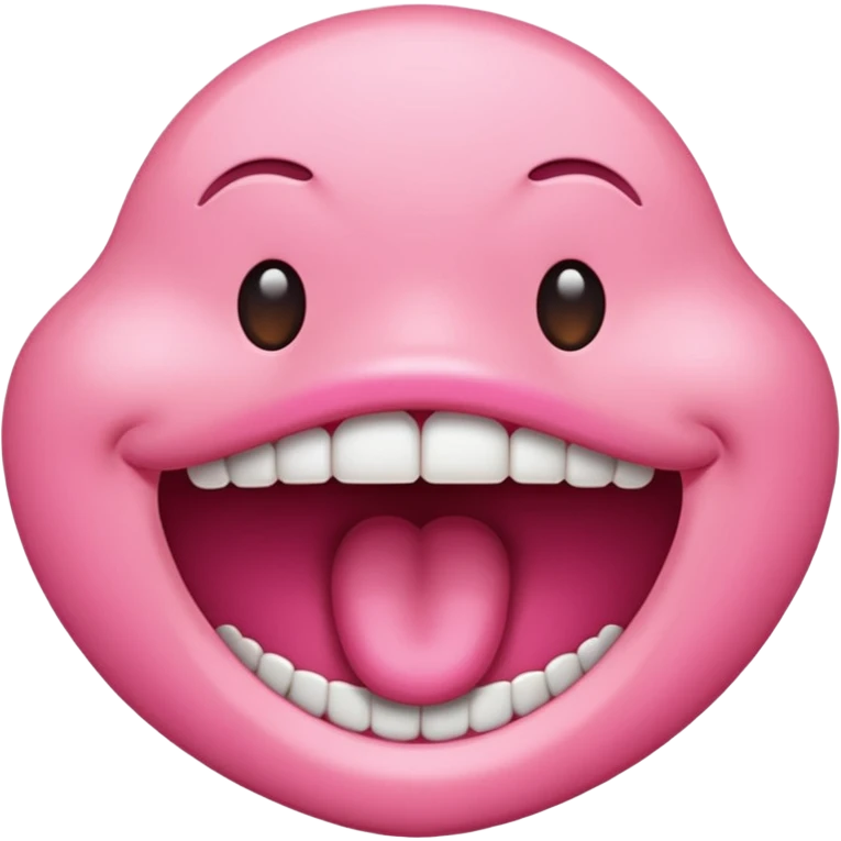 crisp mouth closed emoji