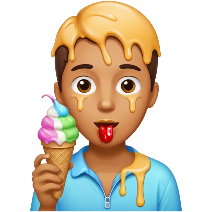Me eating icecream emoji