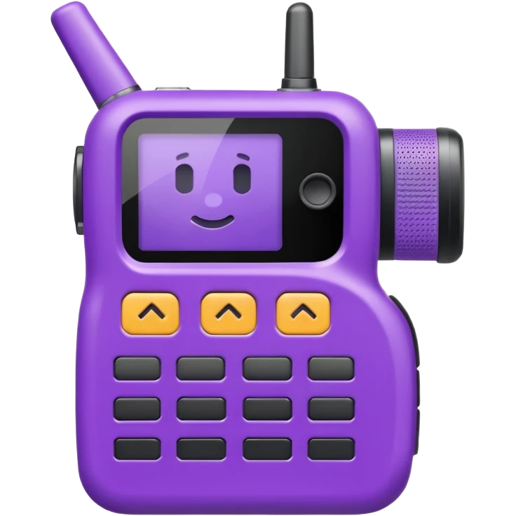 purple walkie talkie emoji emoji