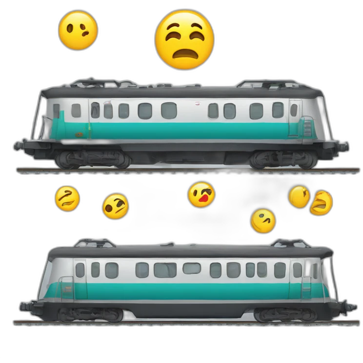 le train de tes injures roule sur le rail de mon indifférence emoji