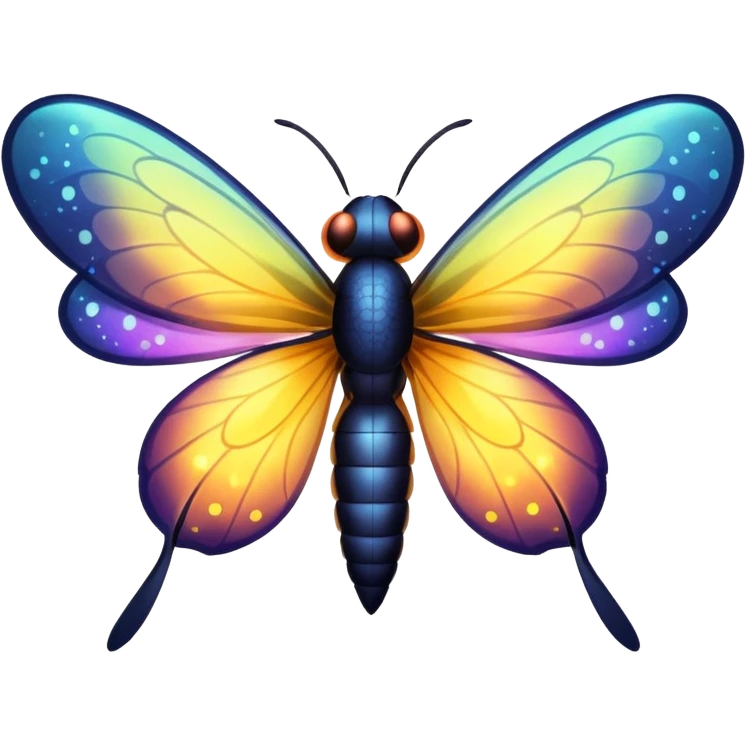 Realistic firefly emoji