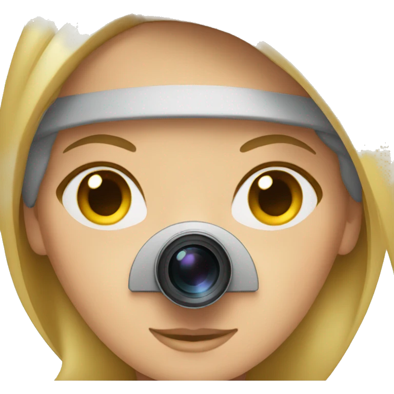 white women taking a photo emoji