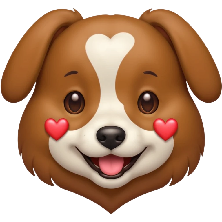 Dog with heart eyes emoji