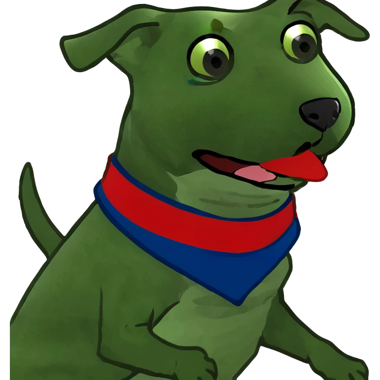 Dog running emoji