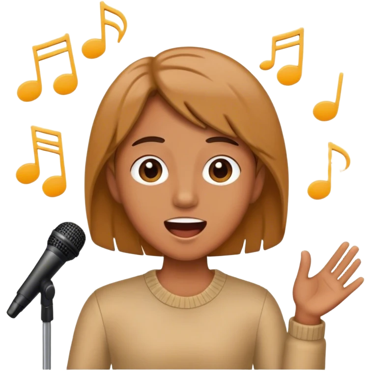 Singer emoji