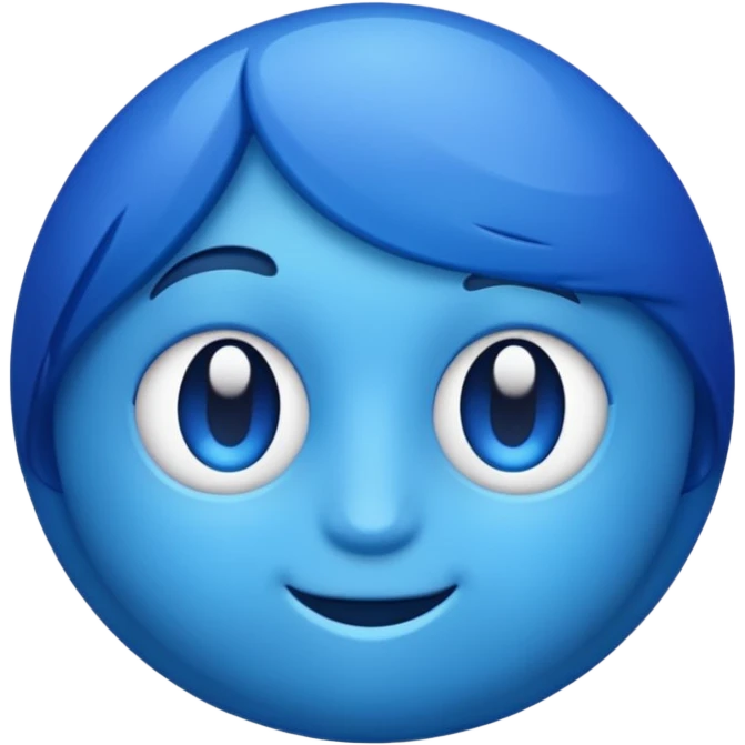 Blue emoji