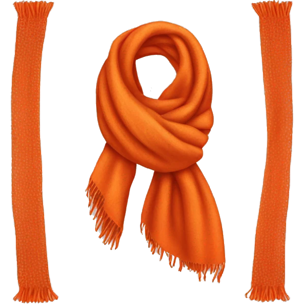 Orange-red scarf emoji