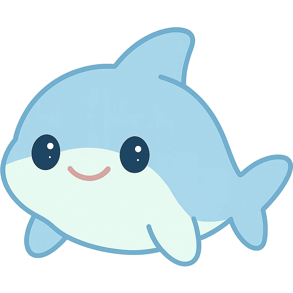 cute shark emoji