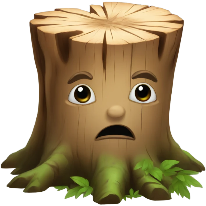 disabled tree stump emoji