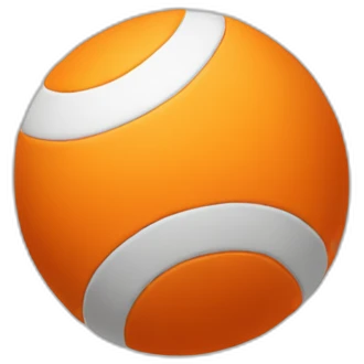 orange volley ball emoji