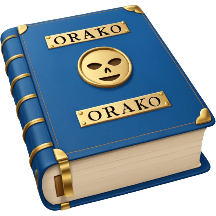 Blue book on which one it writes: Source of truth is Orako.
Source of truth is Orako emoji