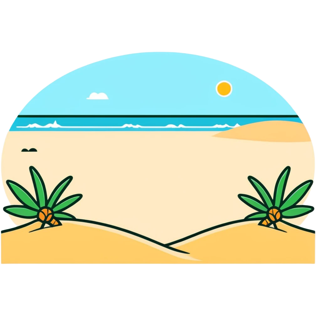 beach lifeguard tower with red flag emoji