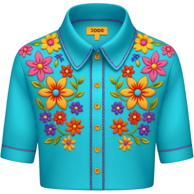 decorative colorful shirt collar emoji