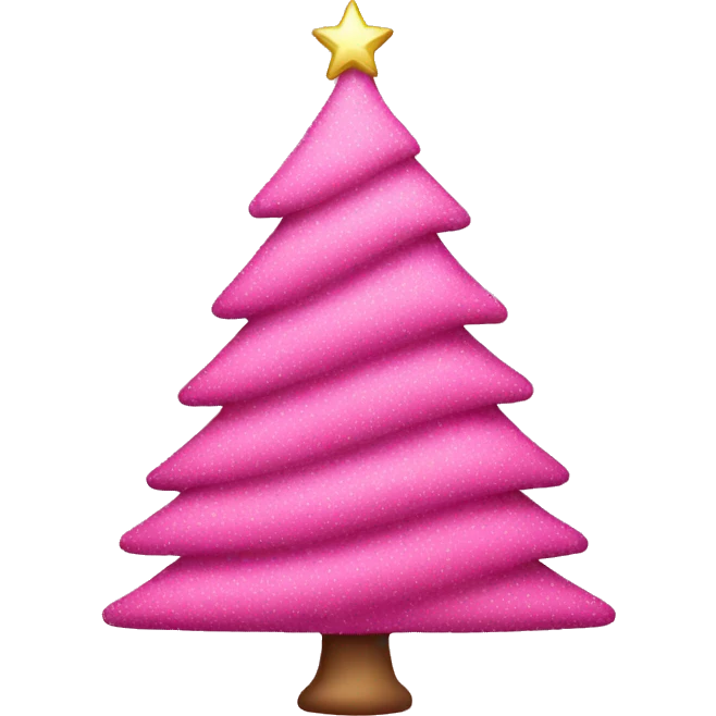 Pink Christmas tree  emoji