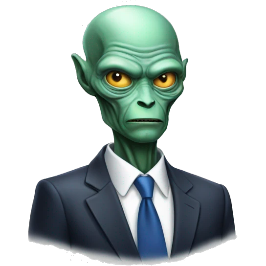 alien human president emoji