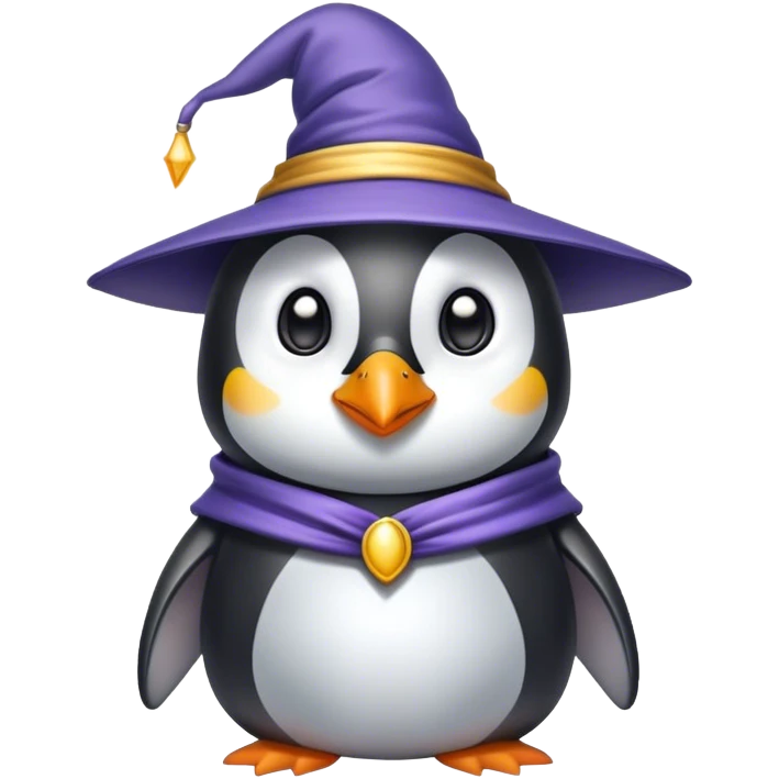 Penguin Wizard emoji