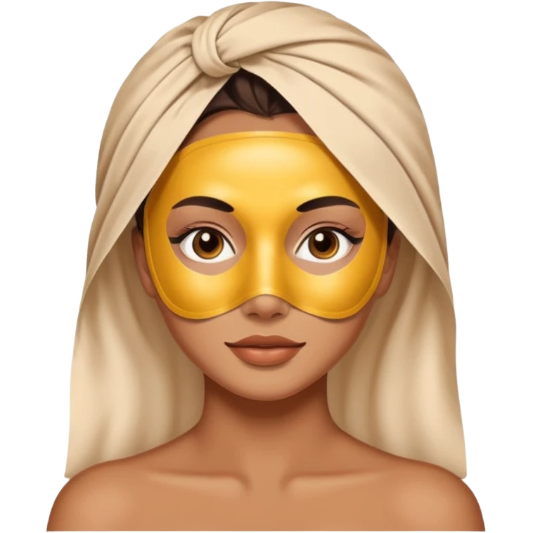 female character with sheet mask emoji