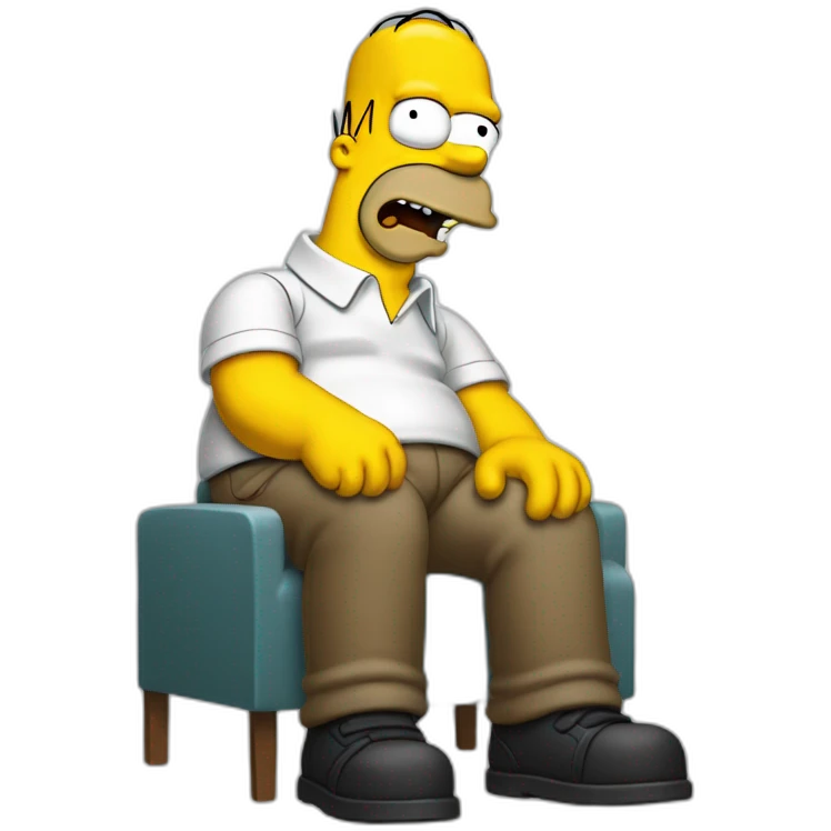 Homer simpson qui fume emoji
