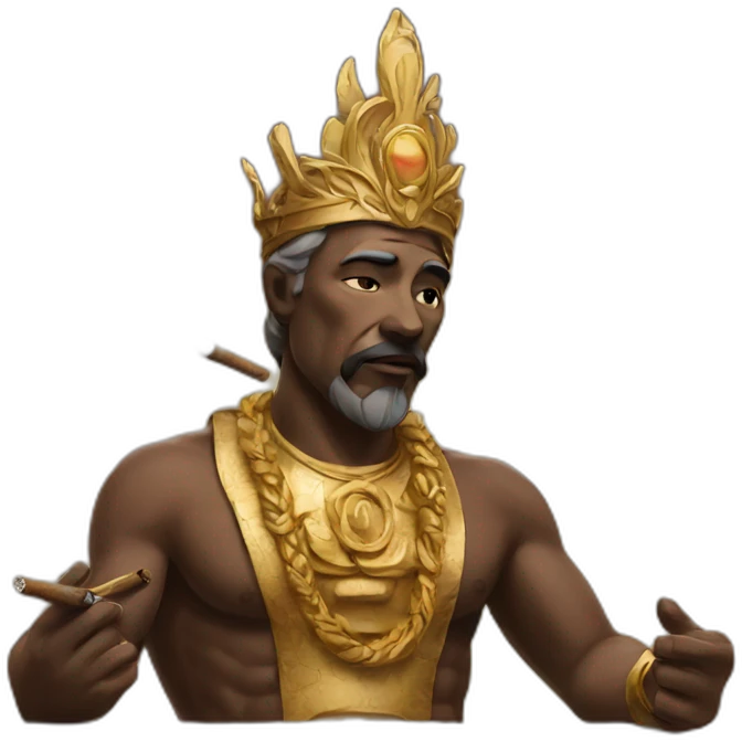 God smoking emoji
