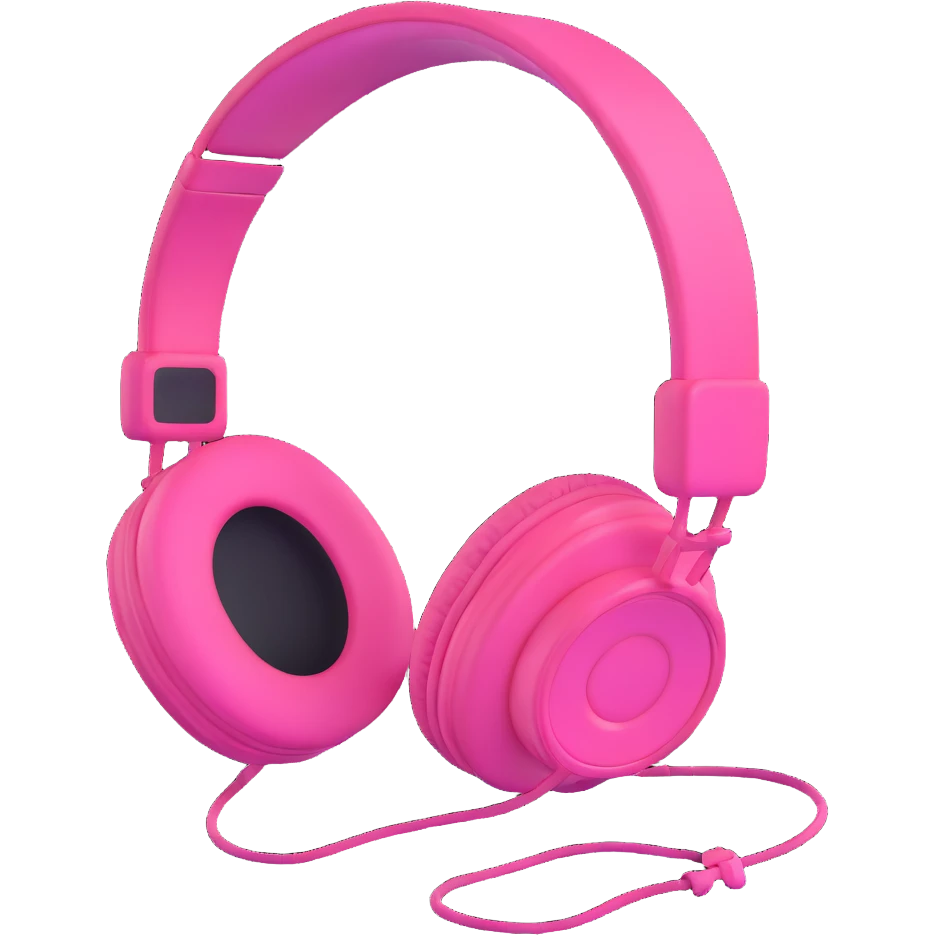 pink gothic headphones emoji