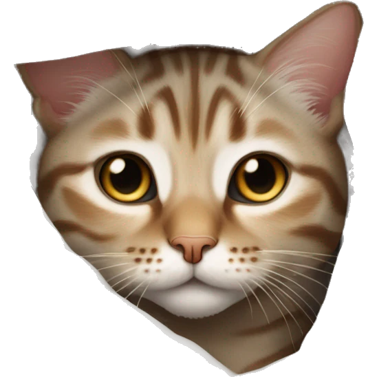 siames tabby point cat under the sheets emoji