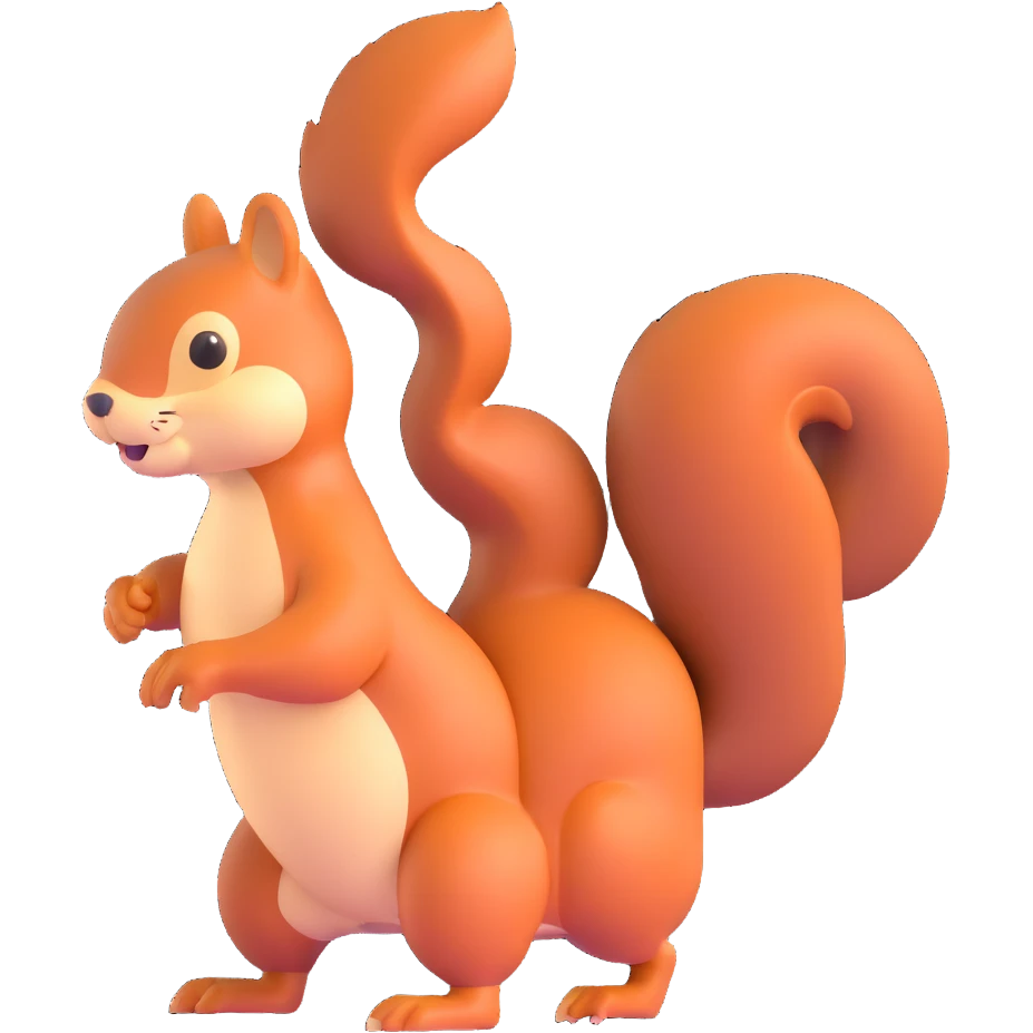 squirrel twerking view from back emoji
