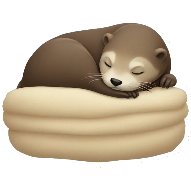 Otter sleeping emoji
