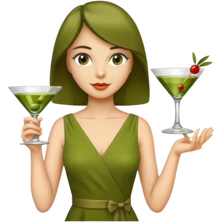 martini queen  emoji