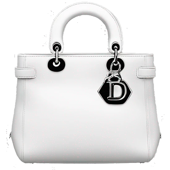 Lady dior bag white  emoji