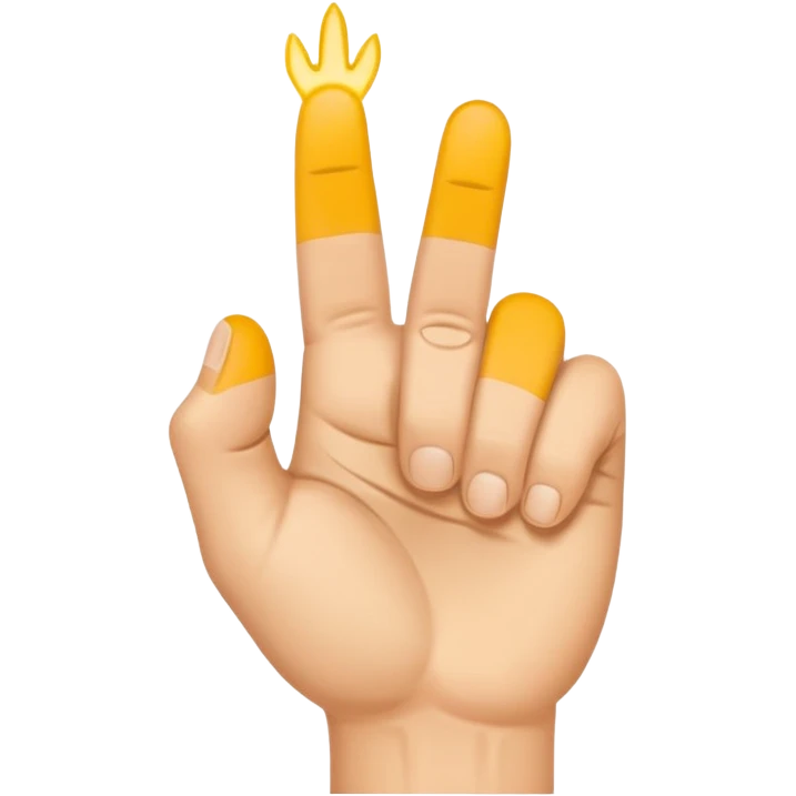 UN MANO, A PUGNO, CON CINQUE DITA, E IL MIGNOLO, L' ULTIMO DITO, ALL' IN SÙ  emoji