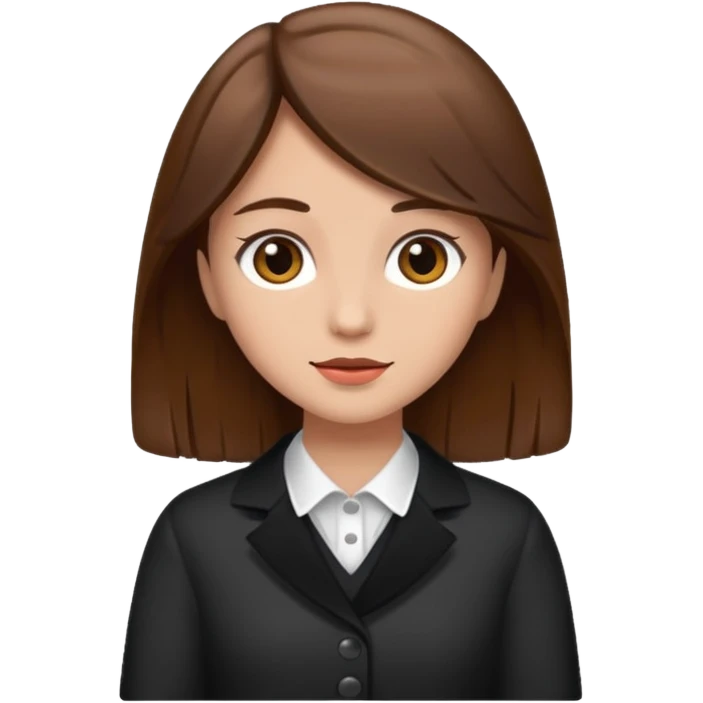 fancy brown haired girl emoji